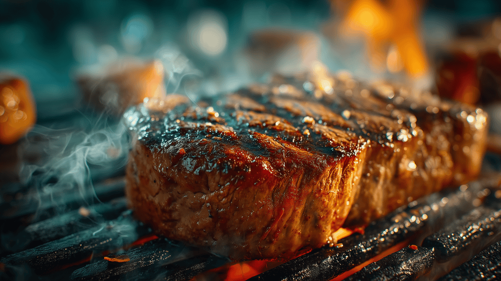 Grillen mit Fleisch