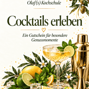Cocktail-Getränk mit Zitrusfrüchten und Minze bei Olaf(s) Kochschule.